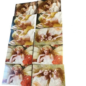 Save Tree Free Greeting Classical Angel Cards Set of 12 Cards and Envelopes Y2K